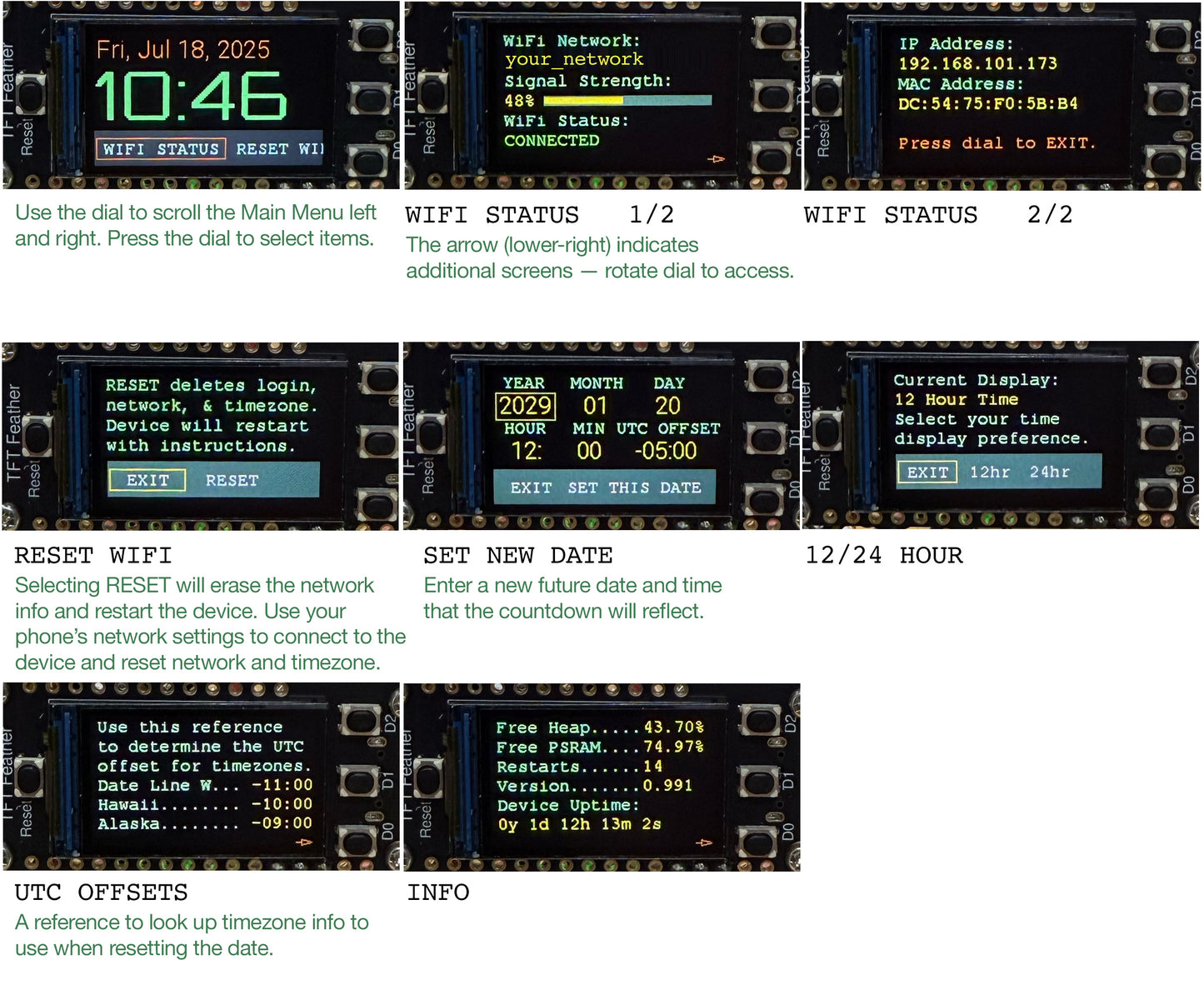 Crooked Countdown Clock, 2025