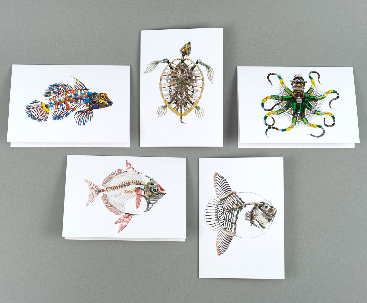 Water Creatures II: A6 Greeting Cards