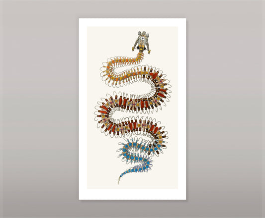 Copperhead Snake Signed Fine Art Print (10 x 17)