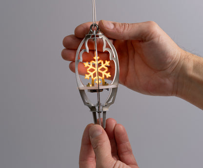 Christmas snowflake ornament led light by Lex Talkington