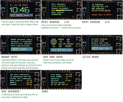 Crooked Countdown Clock, 2025