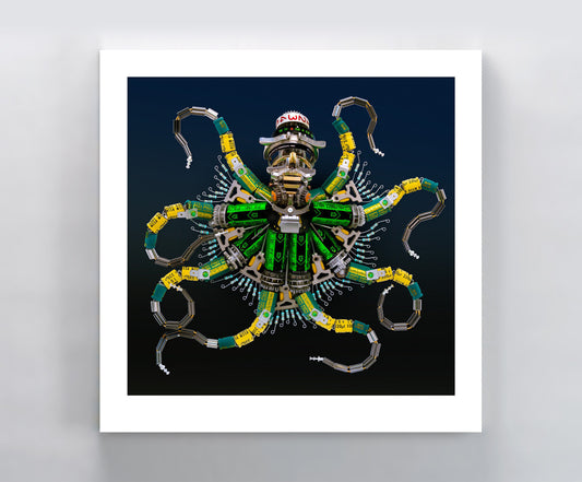 Limited Edition Octopus Signed Fine Art Print (10 x 10)