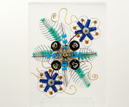 Pinstripe Lotus Flower, 2022